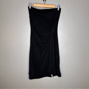 Lonkel Paris strapless ruched black mini dress
